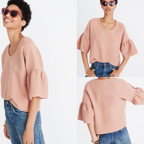Madewell Tops - Madewell Texture & Thread Gathered-Sleeve Top